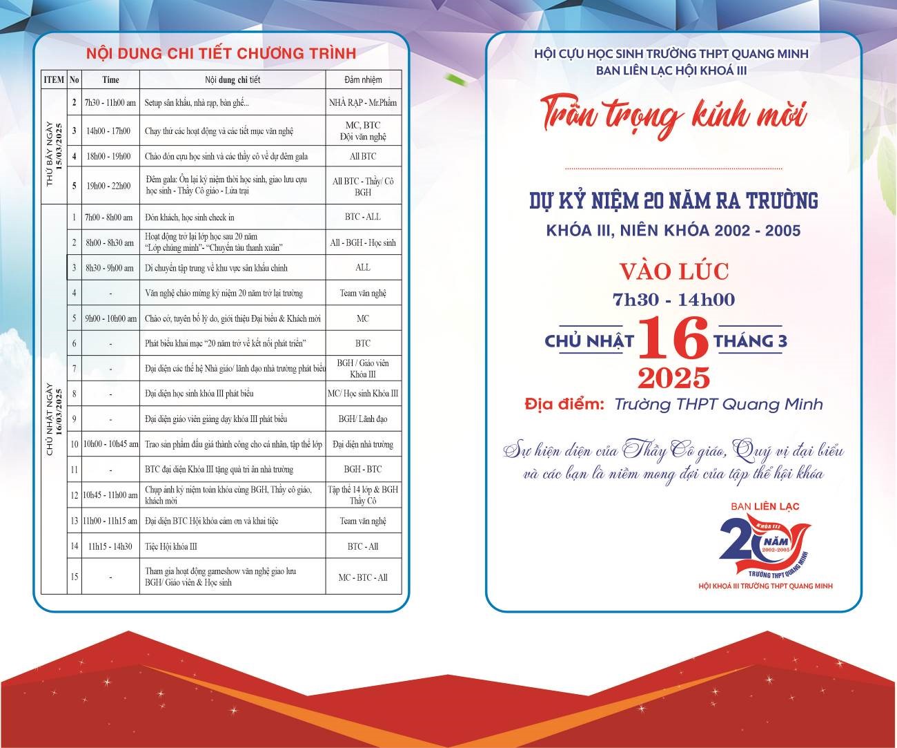 Minh Giang – Thiết Kế Không Gian Hội Khóa Đẹp, Đầy Cảm Xúc và Chuyên Nghiệp 2 hoi khoa 2